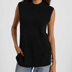 Express Black Sleeveless Sweater